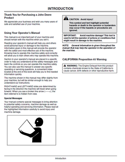 John Deere Sabre 2048HV 2254HV 2554HV Operator Manual PDF OMM140479