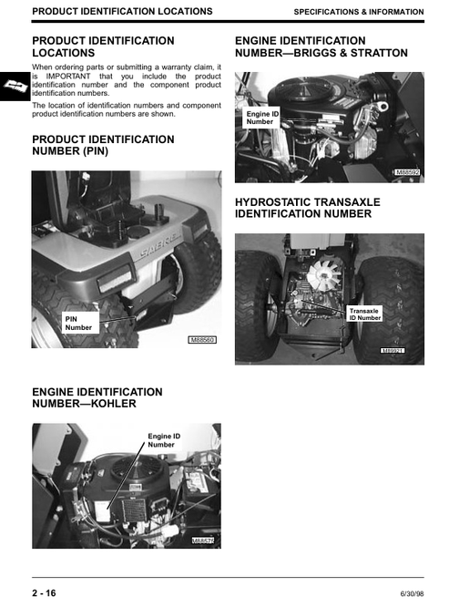 John Deere Sabre Garden Tractor Workshop & Repair Manual TM1741 PDF