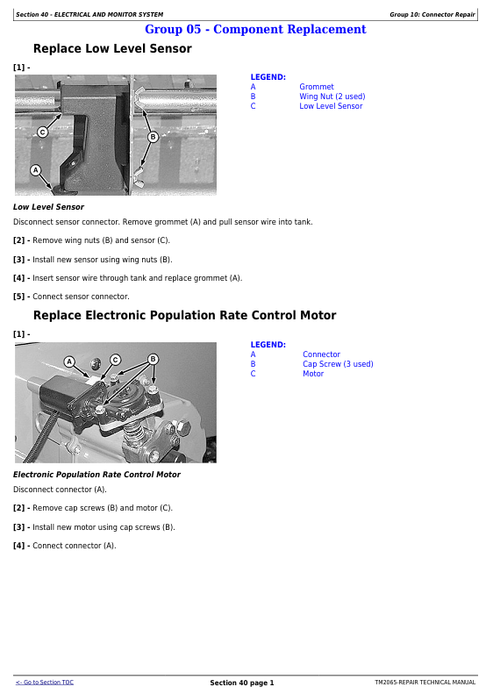 John Deere Seed Metering Repair & Service Manual TM2065