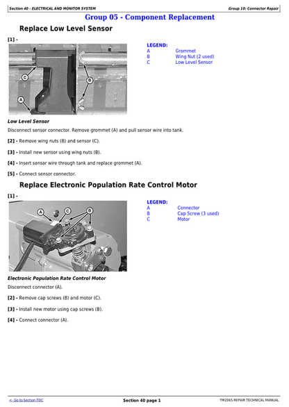 John Deere Seed Metering Repair & Service Manual TM2065
