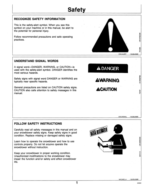 John Deere TRS24 TRX24 TRS26 TRX26 Walk-Behind Snowblower Manual