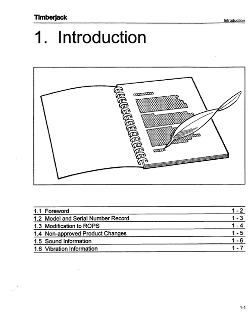 John Deere Timberjack 360/460 Forestry Skidder Manual F277892