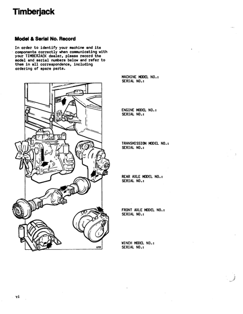 John Deere Timberjack 450A Forestry Skidder Manual 8044610