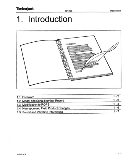John Deere Timberjack 610 Forestry Forwarder Manual PDF
