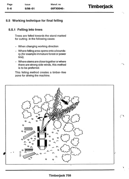John Deere Timberjack 758 Operation & Maintenance Manual