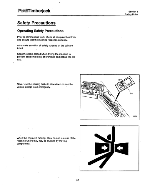 John Deere Timberjack 933C Forestry Clambunk Operator Manual PDF