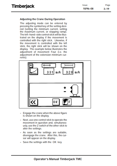 John Deere Timberjack TMC Control System Operating Manual PDF