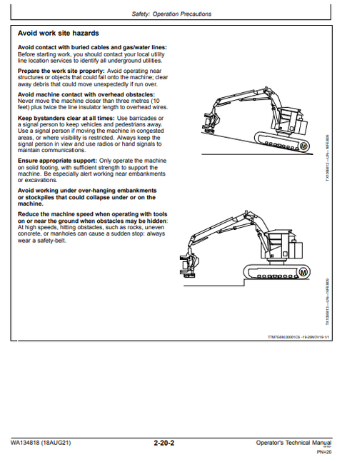 John Deere Timberrite X-20 Measuring System Operator Guide WA134818
