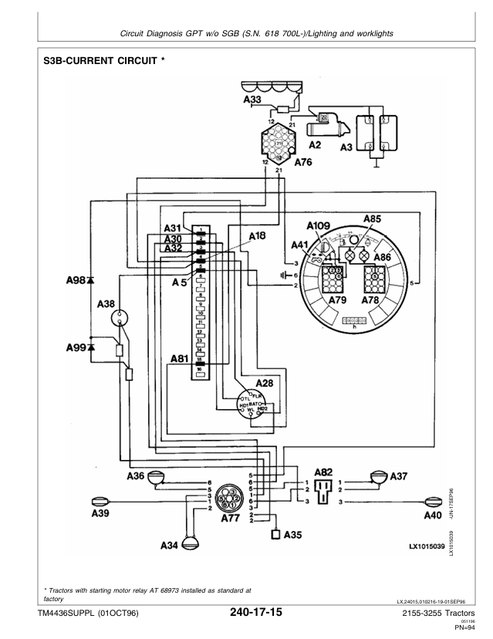 John Deere Tractor Operation and Tests Supplement TM4436S PDF