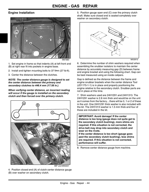 John Deere Turf Gator Technical Service & Maintenance Manual TM1686