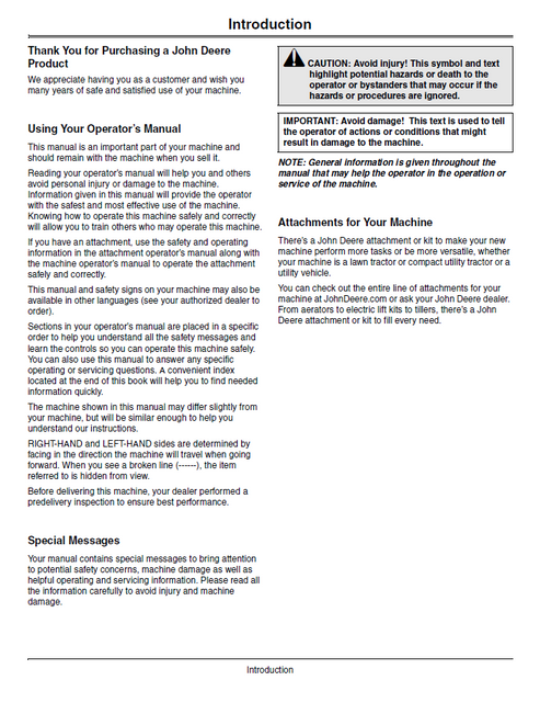 John Deere WH36A-WH52A Walk-Behind Mower Operator Manual PDF