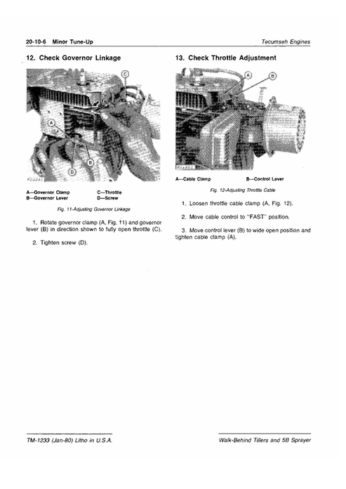 John Deere Walk-Behind Tiller 5B Sprayer Service Manual PDF