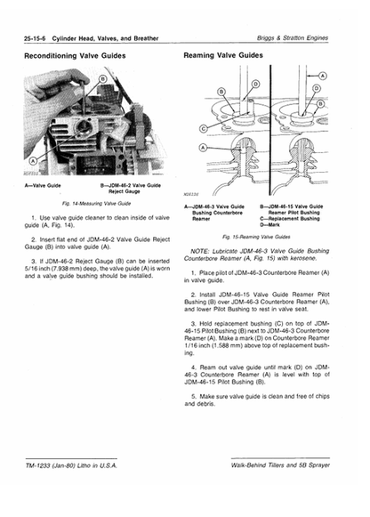 John Deere Walk-Behind Tiller And 5B Sprayer Service Repair Manual