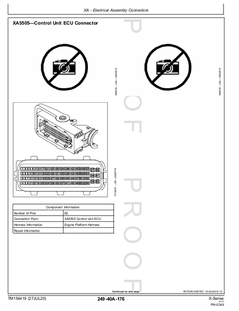 John Deere X-Series Combine Diagnostic Repair Technical Manual TM154419