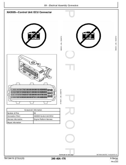 John Deere X-Series Combine Diagnostic Repair Technical Manual TM154419