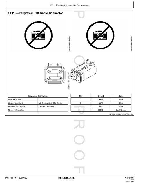 John Deere X-Series Combine Service Diagnostic Technical Manual