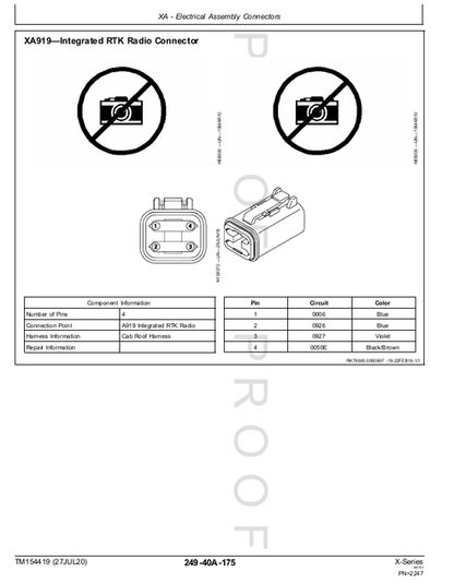 John Deere X-Series Combine Technical Diagnostic Manual PDF TM154419