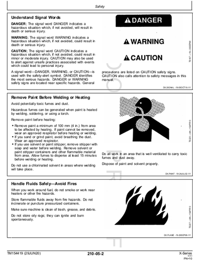 John Deere X-Series Combine Troubleshooting Technical Manual 