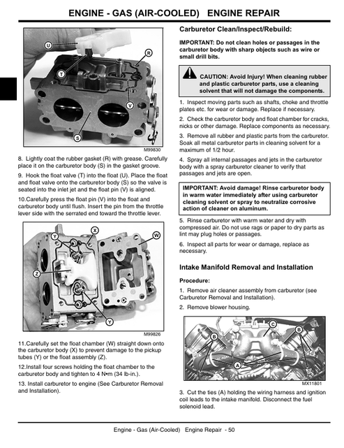 John Deere X465-X585 Tractor Service & Technical Manual PDF