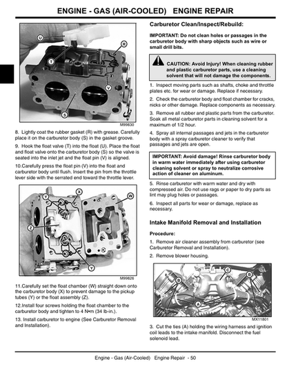 John Deere X465-X585 Tractor Service & Technical Manual PDF