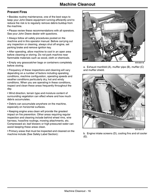 John Deere X740 X748 X749 Tractor Owner Operator Manual PDF