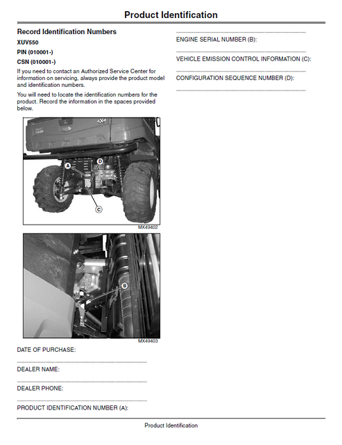 John Deere XUV550 Gator Operator & Maintenance Manual OMM164559