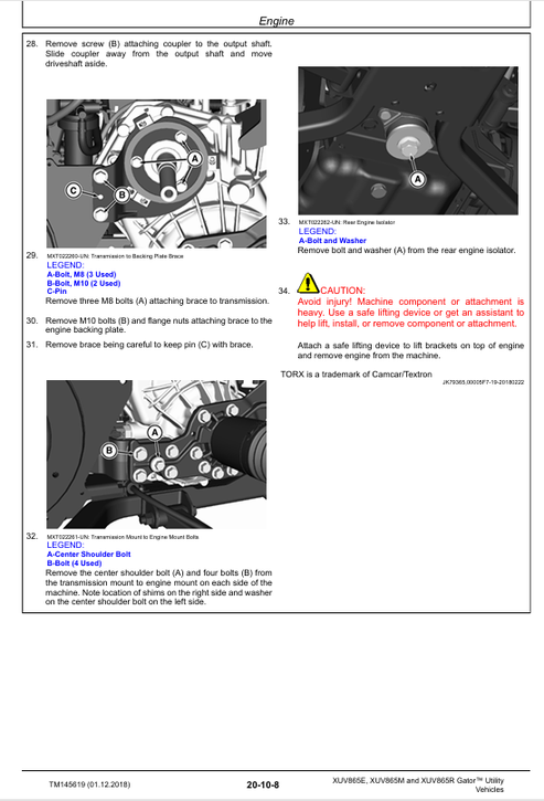 John Deere XUV865 Gator Utility Vehicle Diagnostic Manual TM145619