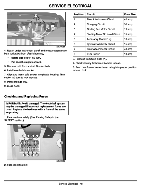 John Deere XUV 4x4 Utility Vehicle Trail 4x4 Gas Owner Manual PDF