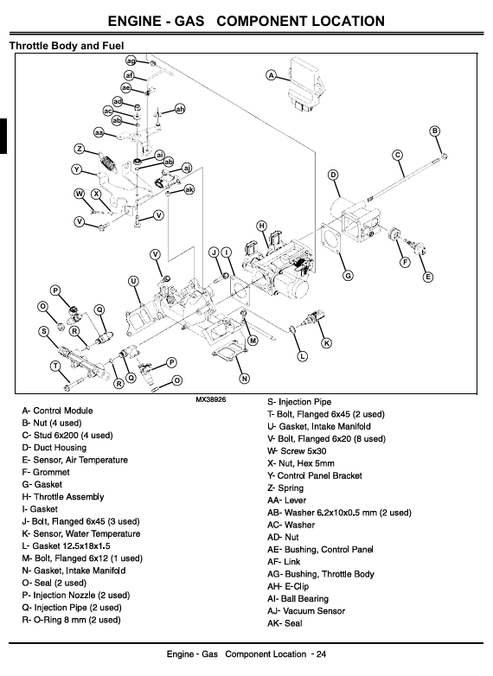 John Deere XUV 620i Gator Utility Vehicle Repair PDF Manual TM1736