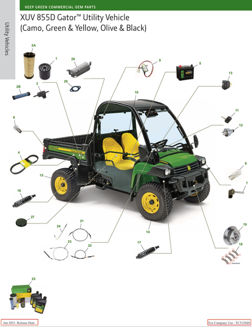 John_Deere_XUV_Gator_855D_Diesel_Utility_Vehicle_Parts_Manual
