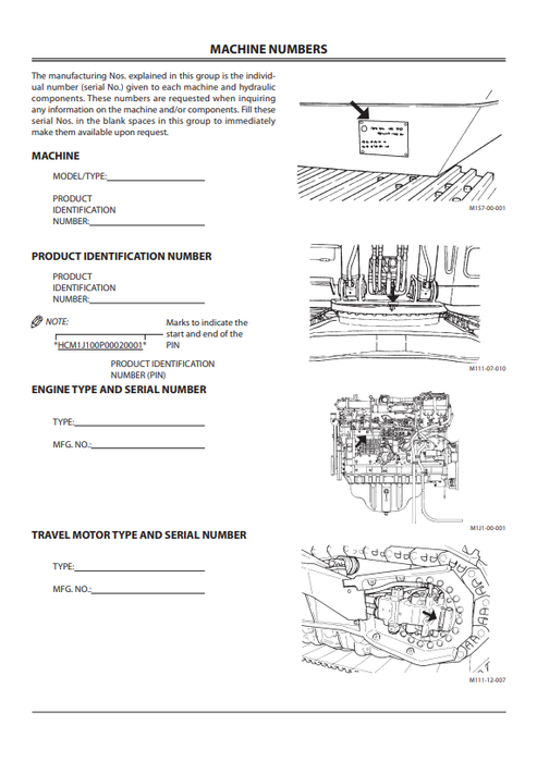 John Deere ZAXIS 450-3, 470H-3 & 450LC-3 Hydraulic Excavator Manual