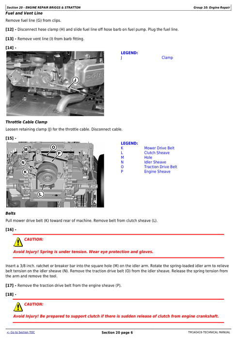John Deere ZTRAK Residential Mower Diagnostic & Repair Manual