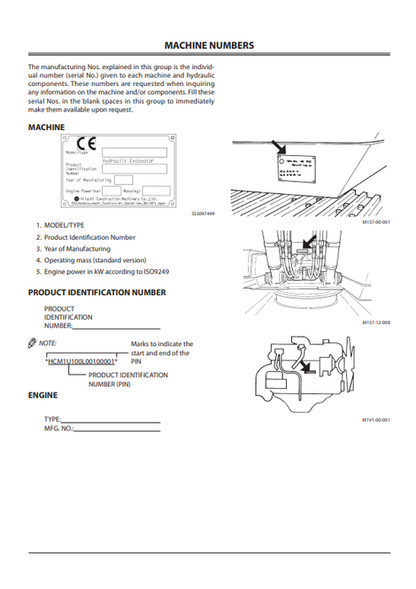 John Deere Zaxis 200-3 270-3 330-3 Hydraulic Excavator Manual