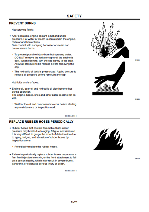 John Deere Zaxis 27U-50U Excavator Operating & Maintenance Manual