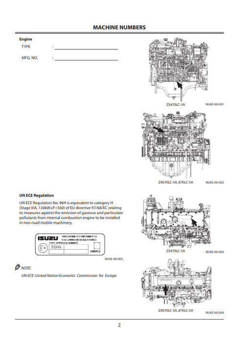 John Deere Zaxis 470LC-5A 670LC-5A 870LC-5A Manual PDF