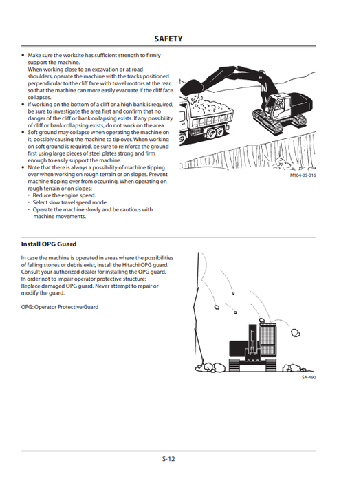 John Deere Zaxis 5G Hydraulic Excavator Operator Manual ENMDCDLA34