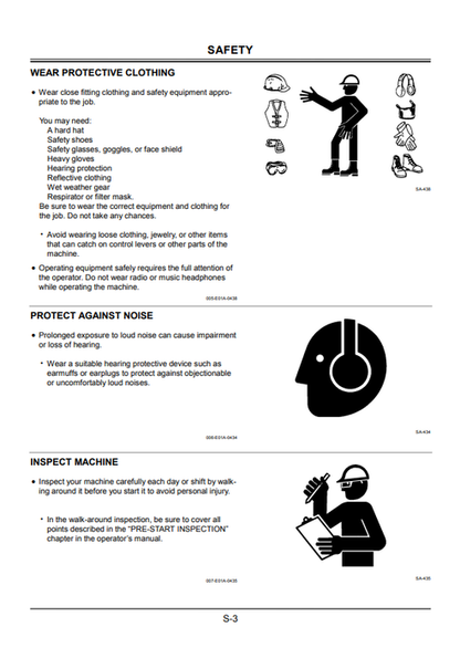 John Deere Zaxis 600 & 650H Excavator Operator Manual PDF
