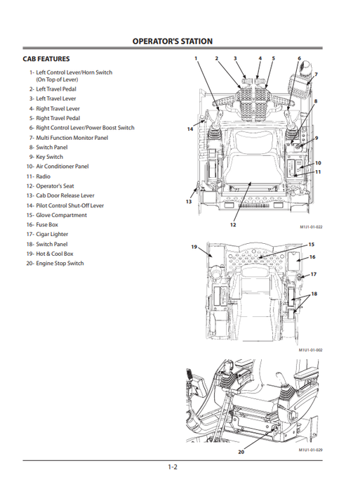 John Deere Zaxis Excavator Operation & Maintenance Manual EM1U1NA12