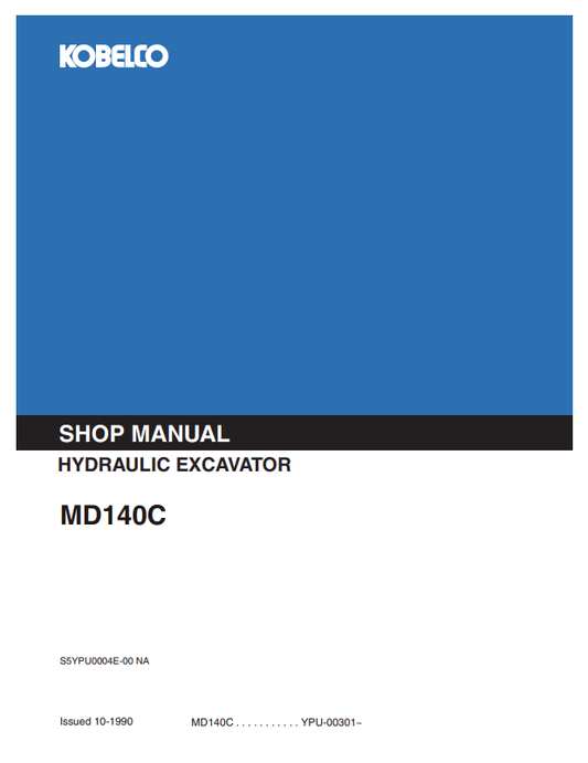 KOBELCO MD140C HYDRAULIC EXCAVATOR SERVICE MANUAL PDF