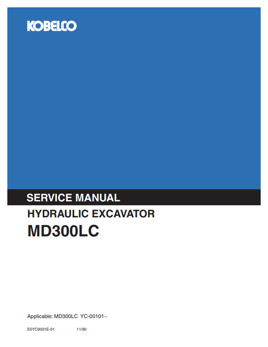 KOBELCO MD300LC HYDRAULIC EXCAVATOR SERVICE MANUAL PDF
