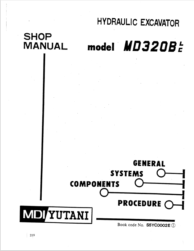 KOBELCO MD320BLC HYDRAULIC EXCAVATOR SERVICE MANUAL PDF