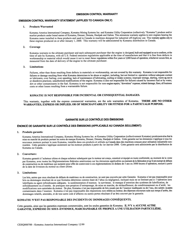 Komatsu 330M Heavy-Duty Dump Truck Operating Manual – DG713

