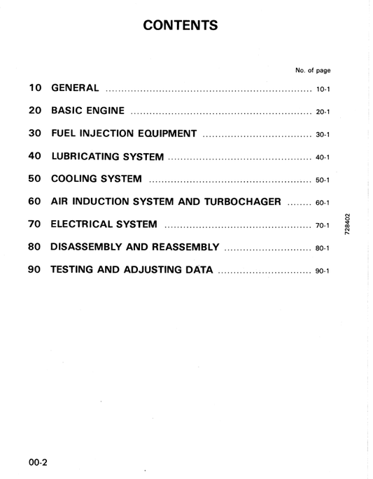 Komatsu 3D84-1FA Shop Manual S/N 25916-UP - PDF File
