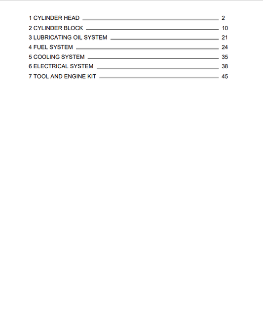 Komatsu 3D84-1GA-U Parts Catalogue Manual S/N 25919-UP - PDF File