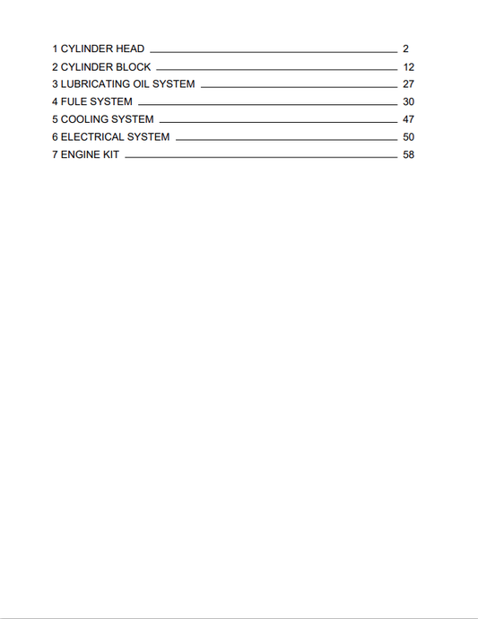 Komatsu 4D95S-W-1F-P Engine Parts Catalogue Manual S/N 23318-UP - PDF File