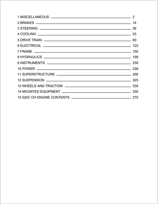 Komatsu 520CCH Wheel Loader SN P010501-UP Parts Catalogue Manual - PDF File