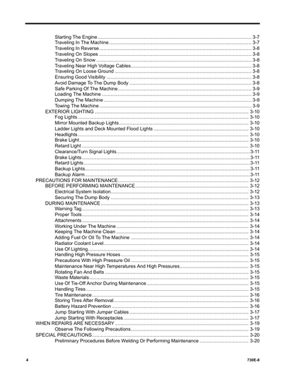 Komatsu 730E-8 Operation and Service Manual CEAM027701