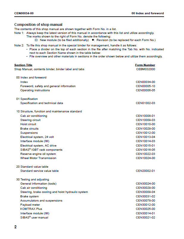 Komatsu 860E-1KT Heavy-Duty Mining Truck Workshop Manual