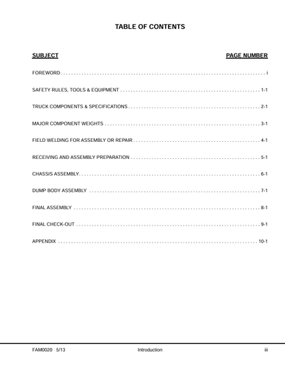 Komatsu 960E-2K Field Assembly Technical Reference Manual CEAW006502