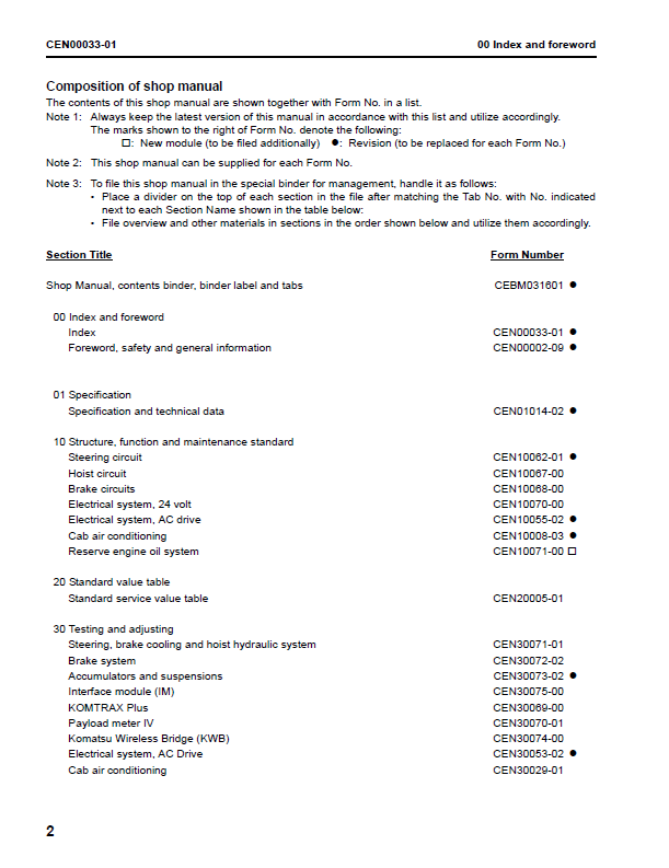Komatsu 980E-4 Heavy-Duty Mining Truck Workshop Manual